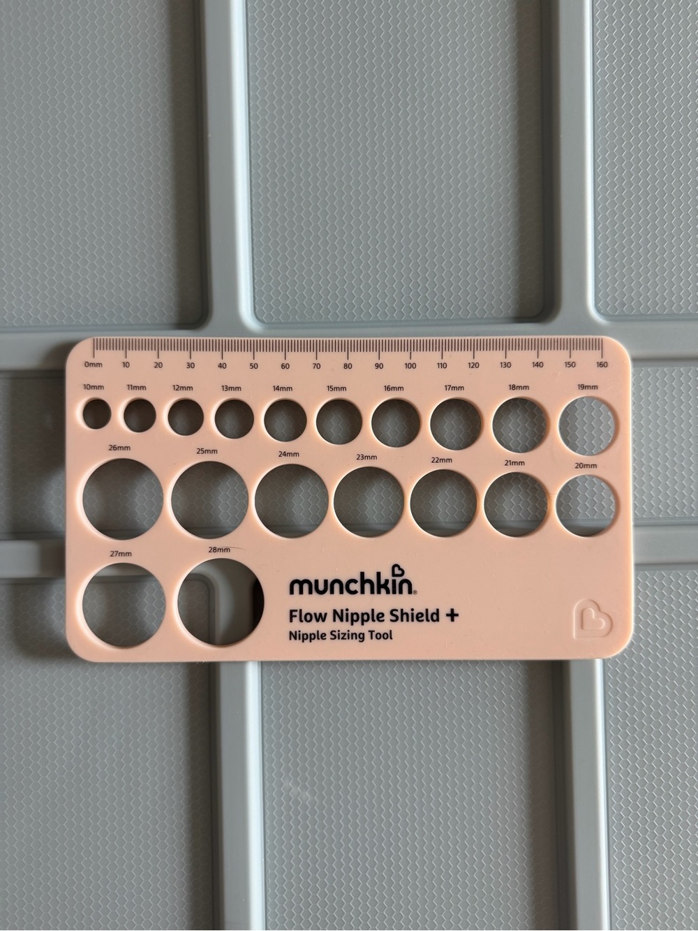 Munchkin nipple ruler sizing for flanges